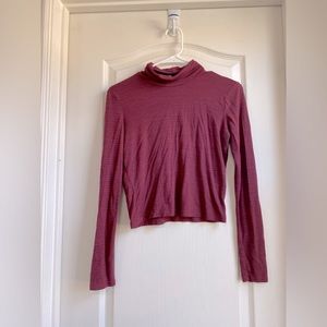 Sky and Sparrow Long Sleeve Cropped T - Women’s S - Maroon